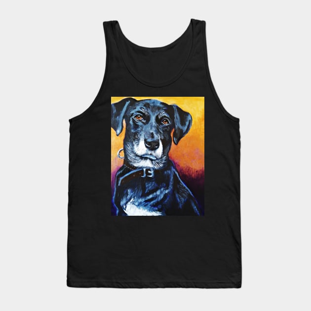 MOLLY THE BLACK LAB MIX Tank Top by MarniD9